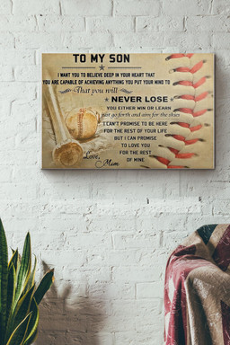 Baseball Mom To My Son Canvas Painting Ideas, Canvas Hanging Prints, Gift Idea Framed Prints, Canvas Paintings Wrapped Canvas 12x16