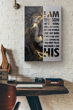 Lion I Am The Son Of The King Canvas Painting Ideas, Canvas Hanging Prints, Gift Idea Framed Prints, Canvas Paintings Wrapped Canvas 12x16