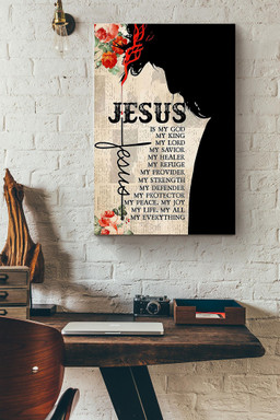 Christian Jesus Is My Everything Wrapped Canvas Wrapped Canvas 8x10