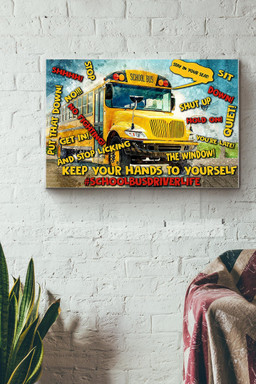 Bus Driver School Bus Driver Life Canvas Painting Ideas, Canvas Hanging Prints, Gift Idea Framed Prints, Canvas Paintings Wrapped Canvas 12x16