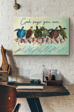 Sea Turtles God Says You Are Special Lovely Precious Strong Chosen Canvas Painting Ideas, Canvas Hanging Prints, Gift Idea Framed Prints, Canvas Paintings Wrapped Canvas 12x16