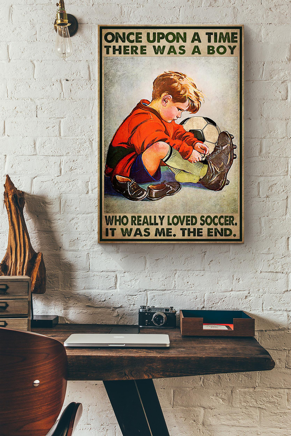 There Was A Boy Who Really Loved Soccer It Was Me Canvas Painting Ideas, Canvas Hanging Prints, Gift Idea Framed Prints, Canvas Paintings Wrapped Canvas 8x10