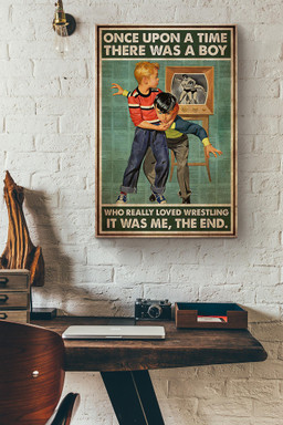 Once Upon A Time There Was A Boy Who Really Loved Wrestling The End Dictionary Canvas Painting Ideas, Canvas Hanging Prints, Gift Idea Framed Prints, Canvas Paintings Wrapped Canvas 12x16