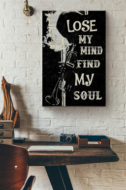 Lose My Mind Find My Soul Trumpet Canvas Painting Ideas, Canvas Hanging Prints, Gift Idea Framed Prints, Canvas Paintings Wrapped Canvas 12x16