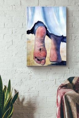 Religious Art Jesuss Feet Walking Canvas Painting Ideas, Canvas Hanging Prints, Gift Idea Framed Prints, Canvas Paintings Wrapped Canvas 8x10