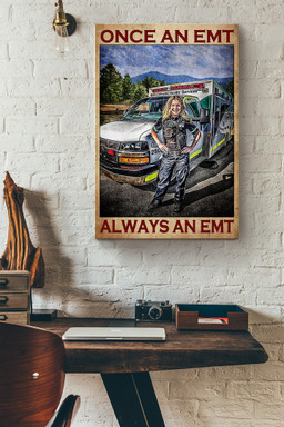 Once An Emt Always An Emt Canvas Painting Ideas, Canvas Hanging Prints, Gift Idea Framed Prints, Canvas Paintings Wrapped Canvas 12x16