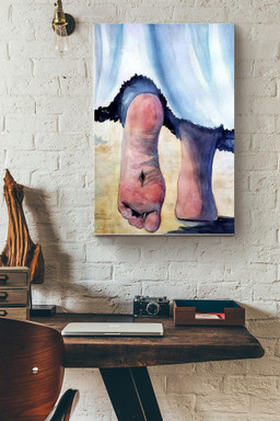 Religious Art Jesuss Feet Walking Canvas Painting Ideas, Canvas Hanging Prints, Gift Idea Framed Prints, Canvas Paintings Wrapped Canvas 16x24
