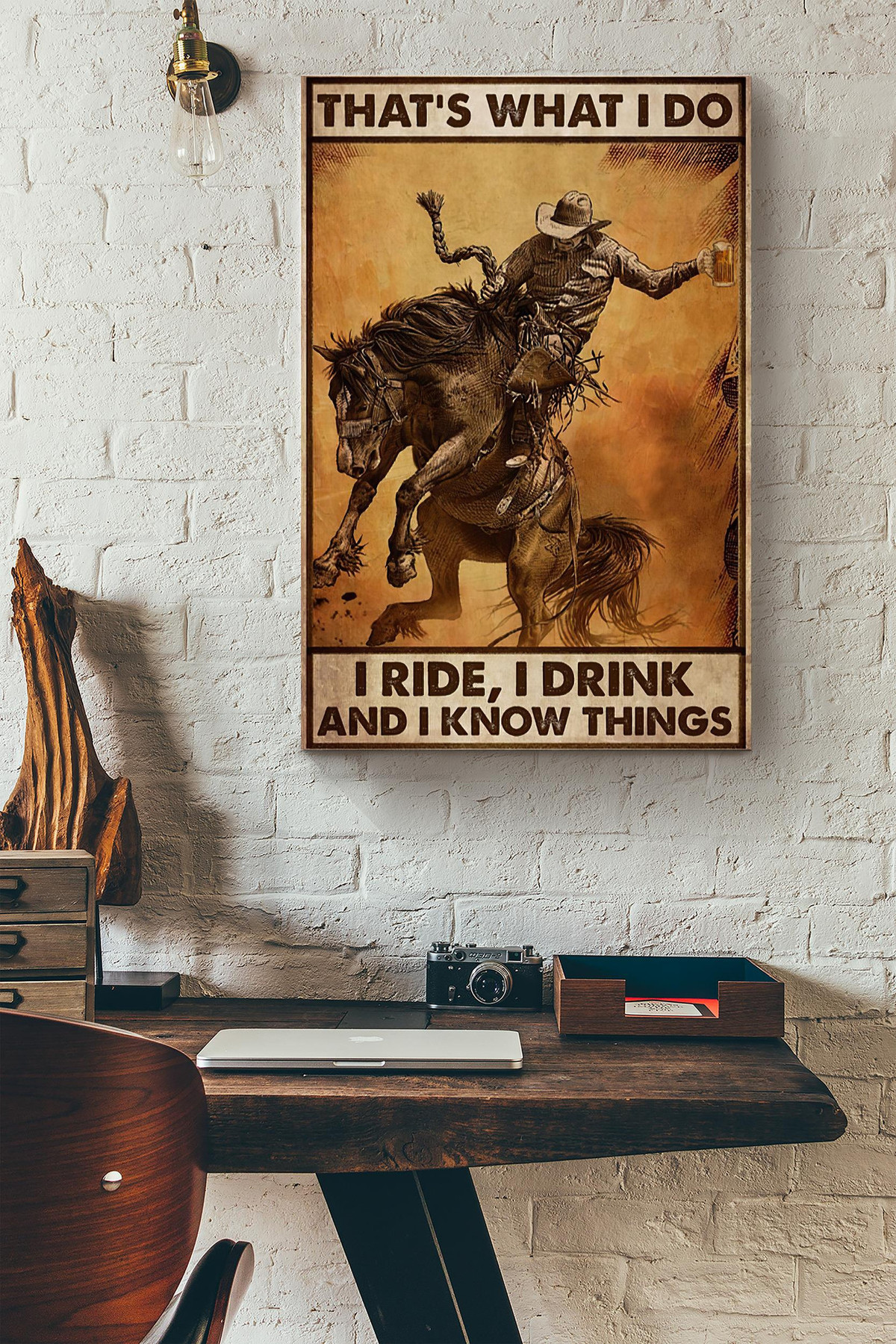 Rodeo Thats What I Do I Ride I Drink And I Know Things Canvas Painting Ideas, Canvas Hanging Prints, Gift Idea Framed Prints, Canvas Paintings Wrapped Canvas 8x10