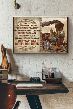 Model Railroad Vintage Canvas Painting Ideas, Canvas Hanging Prints, Gift Idea Framed Prints, Canvas Paintings Wrapped Canvas 12x16