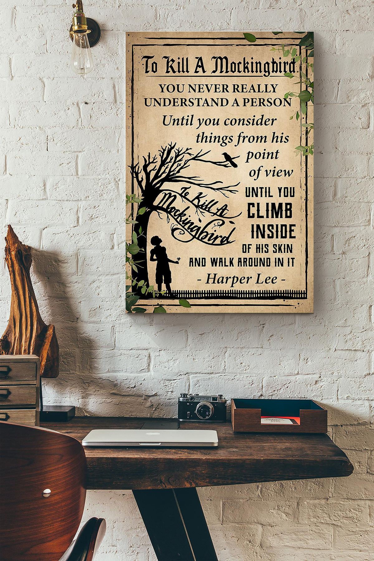 To Kill If Mockingbird Harper Lee Canvas Painting Ideas, Canvas Hanging Prints, Gift Idea Framed Prints, Canvas Paintings Wrapped Canvas 8x10