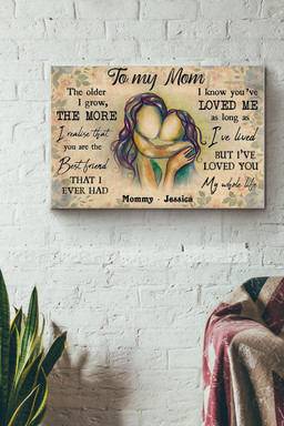To My Mom I Love You My Whole Life Canvas Painting Ideas, Canvas Hanging Prints, Gift Idea Framed Prints, Canvas Paintings Wrapped Canvas 12x16