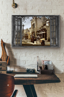 Vietnam Old Town Window View Canvas Painting Ideas, Canvas Hanging Prints, Gift Idea Framed Prints, Canvas Paintings Wrapped Canvas 8x10