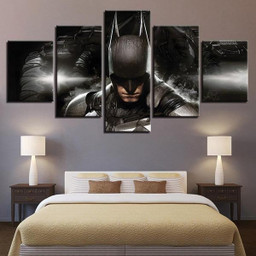 Batman�s Face DC � 5 Panel Canvas Art Wall Decor Luxury Multi Canvas Prints, Multi Piece Panel Canvas Gallery Art Print