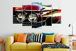 Retro Car Cadillac � Automotive 5 Panel Canvas Art Wall Decor Luxury Multi Canvas Prints, Multi Piece Panel Canvas Gallery Art Print