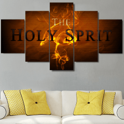 Christian Holy Spirit Easter � Abstract 5 Panel Canvas Art Wall Decor Luxury Multi Canvas Prints, Multi Piece Panel Canvas Gallery Art Print