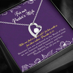 Pastors Wife Heart and Cubic Necklace