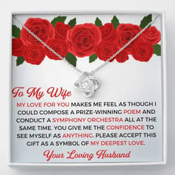 To My Wife - Thank you Gift - Love Knot Necklace (230)