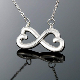 Loving You Infinity Stainless Steel Pendant Love Message Card Wife Gift
