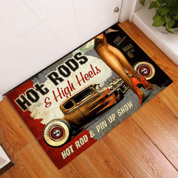 hot rod | speed shop door mat 08640 Indoor Outdoor Floor Mat Door Mats