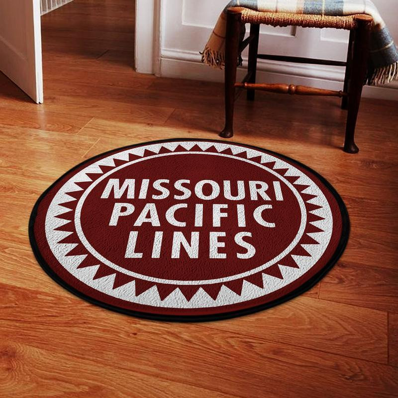 Missouri Round Mat Missouri Pacific Lines Round Floor Mat Room Rugs Carpet Outdoor Rug Washable Rugs S (24In)