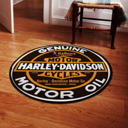 Motorcycle Living Room Round Mat Circle Rug S (24in)
