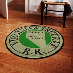 Vtrr Round Mat Virginia & Truckee Railroad Round Floor Mat Room Rugs Carpet Outdoor Rug Washable Rugs S (24In)