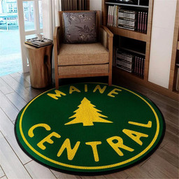 Mainecentral Round Mat Maine Central Railroad Round Floor Mat Room Rugs Carpet Outdoor Rug Washable Rugs M (32In)