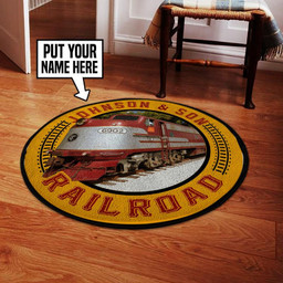 Personalize Tennessee Central Railway Living Room Round Mat Circle Rug M (32in)