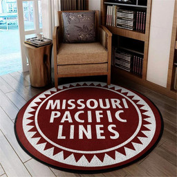 Missouri Living Room Round Mat Circle Rug Missouri Pacific Lines M (32in)