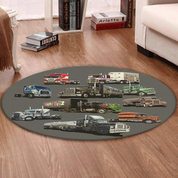 Convoy Living Room Round Mat Circle Rug Convoy Bj And The Bear Movin On Smokey And The Bandit Duel Big Trouble In Little China Over The Top White Line Fever M (32in)