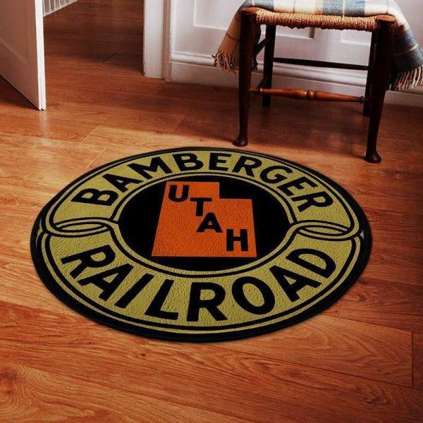 Bamberger Round Mat Bamberger Railroad Round Floor Mat Room Rugs Carpet Outdoor Rug Washable Rugs L (40In)