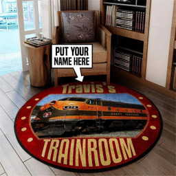 Personalized Gnr Great Northern Railway Round Mat Round Floor Mat Room Rugs Carpet Outdoor Rug Washable Rugs L (40In)