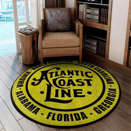 Acl Living Room Round Mat Circle Rug Acl Atlantic Coast Line Railroad XL (48in)