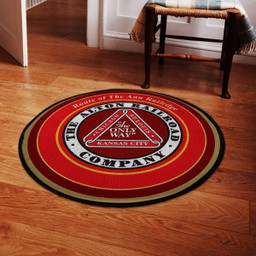 Alton Round Mat Alton Railroad Round Floor Mat Room Rugs Carpet Outdoor Rug Washable Rugs L (40In)