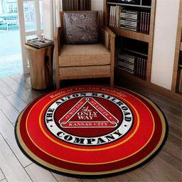 Alton Round Mat Alton Railroad Round Floor Mat Room Rugs Carpet Outdoor Rug Washable Rugs M (32In)