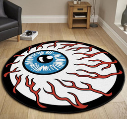 Eyeball Rat Fink Hot Rod Round Mat Round Floor Mat Room Rugs Carpet Outdoor Rug Washable Rugs L (40In)