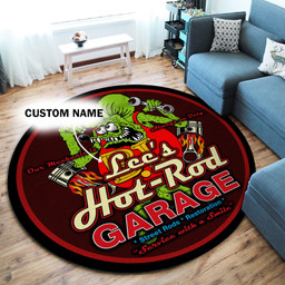 Personalized Hot Rod Rat Fink Round Mat Round Floor Mat Room Rugs Carpet Outdoor Rug Washable Rugs M (32In)