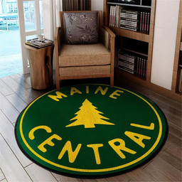Mainecentral Living Room Round Mat Circle Rug Maine Central Railroad M (32in)