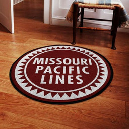 Missouri Round Mat Missouri Pacific Lines Round Floor Mat Room Rugs Carpet Outdoor Rug Washable Rugs L (40In)