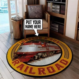 Personalize Tennessee Central Railway Round Mat Round Floor Mat Room Rugs Carpet Outdoor Rug Washable Rugs L (40In)