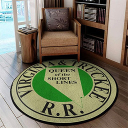 Vtrr Round Mat Virginia & Truckee Railroad Round Floor Mat Room Rugs Carpet Outdoor Rug Washable Rugs M (32In)