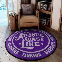 Acl Round Mat Acl Atlantic Coast Line Railroad Round Floor Mat Room Rugs Carpet Outdoor Rug Washable Rugs M (32In)
