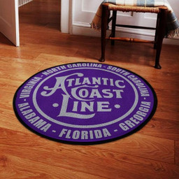 Acl Round Mat Acl Atlantic Coast Line Railroad Round Floor Mat Room Rugs Carpet Outdoor Rug Washable Rugs L (40In)