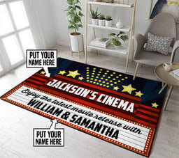 Personalized Home Theater Area Rug Carpet 2 Small (3x5ft)
