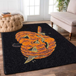 Halloween Witch Pumpkin Ghost Skull Skeleton Spider Vampire Bats Home Depot Carpet Small (3x5ft)
