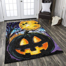Halloween Witch Ghost Skull Spooky Spider Vampire Zoombie Bats Area Rug Carpet gable Area Rug Carpet Carpet Small (3x5ft)