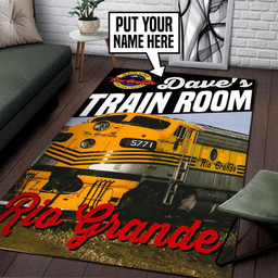Personalized Rio Grande Railroad Area Rug Carpet  Medium (4 X 6 FT)