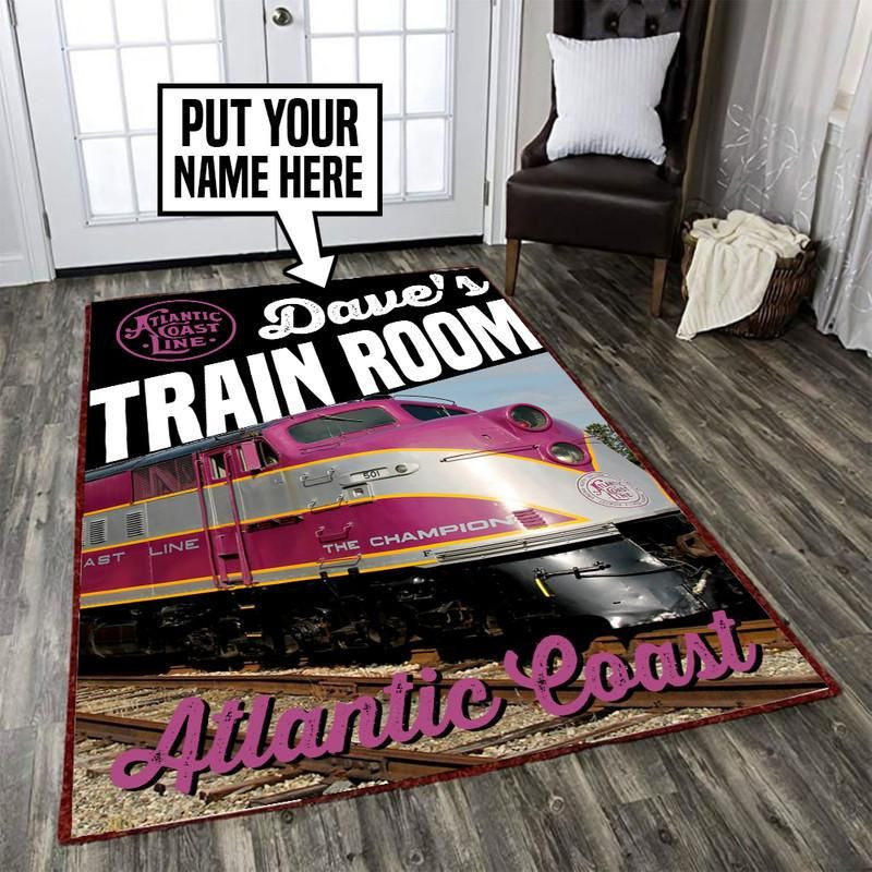 Personalized Acl Atlantic Coast Line Railroad Area Rug Carpet  Small (3x5ft)