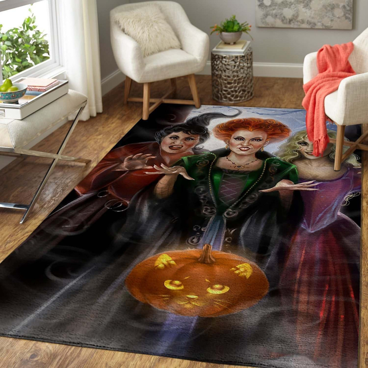 Halloween Gift Sanderson Sisters Hocus Pocus Movie Halloween Special Area Rug Carpet Area Rug Carpet Carpet Small (3x5ft)