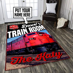 Personalized Mkt Missouri???Kansas???Texas The Katy Railroad Area Rug Carpet  Large (5 X 8 FT)